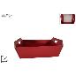 CESTA C MANIGLIA PICCOLA METALLICA ROJO 26X23