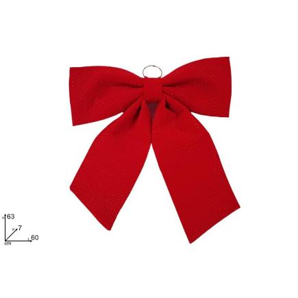 LAZO 60X63 CM EFECTO VELLO ROJO