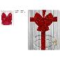 LAZO PARA PUERTA EFECTO VELLO ROJO