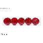 SET 5 PZAS BOLAS 10 CM TERCIOPELO ROJO