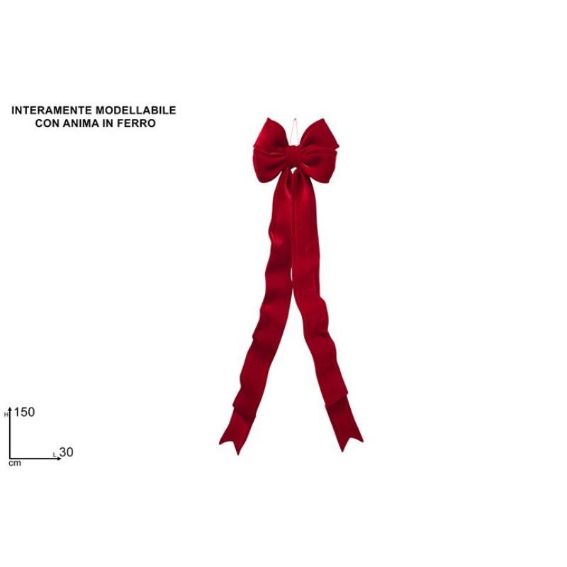 LAZO 30X150 CM VELLO ROJO