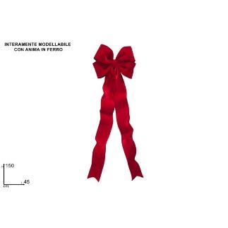 LAZO 45X150 CM VELLO ROJO