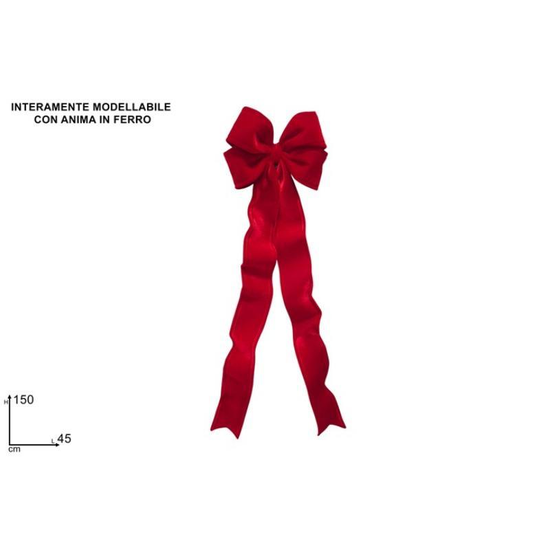 LAZO 45X150 CM VELLO ROJO