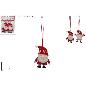 COLGANTES PAPA NOEL CON FIELTRO 2 PZ SURTID 2 MOD