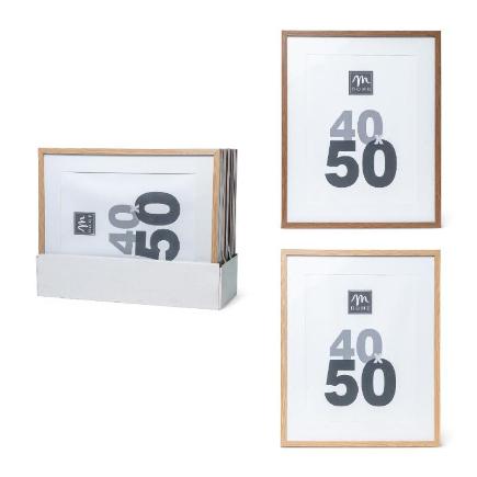 MARCO COLGANTE MDF DE MADERA 40X50 CM