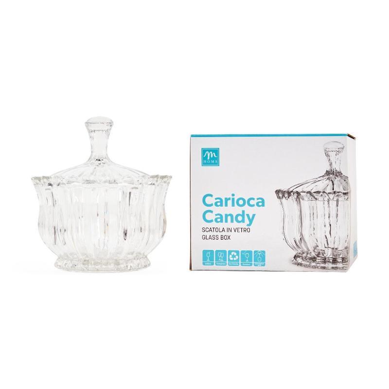 CAJA DE CRISTAL ESTRELLA TRANSP 16 CM X H18 CM