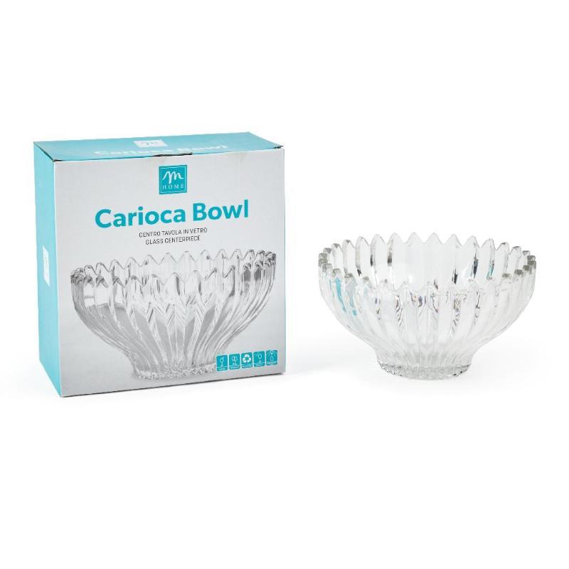 CAJA DE CRISTAL ESTRELLA TRANSPARENTE 23 CM