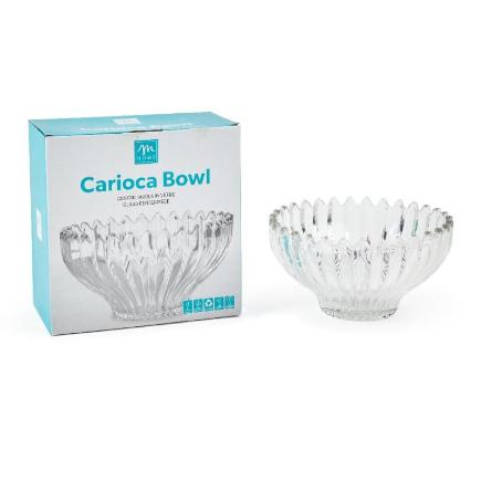 CAJA DE CRISTAL ESTRELLA TRANSPARENTE 23 CM