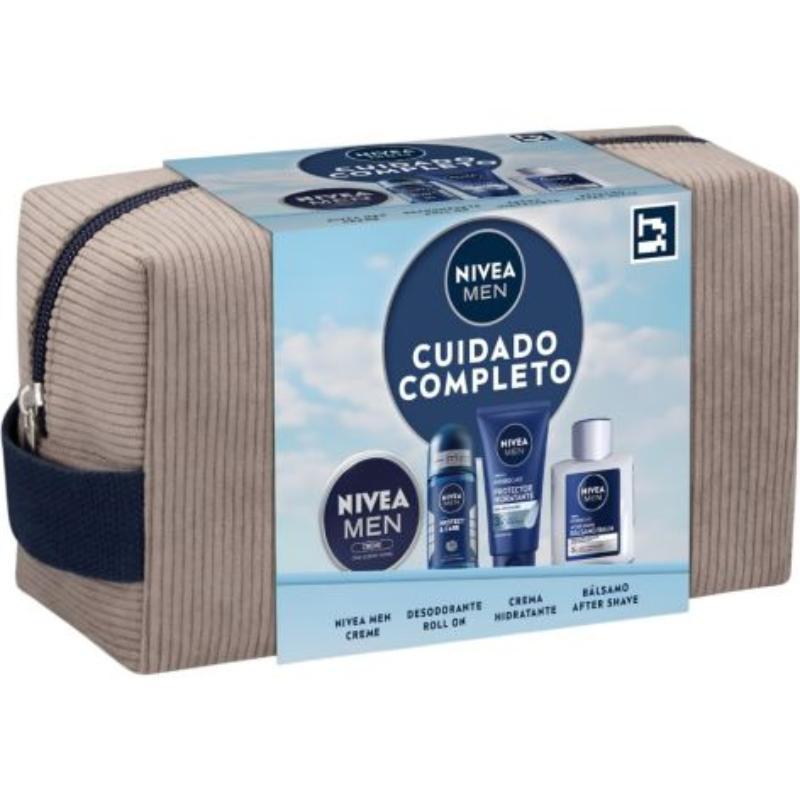 NIVEA NECESER MASAJE BALS 100 ML.AZUL+CREME75+ROLL 50+HIH
