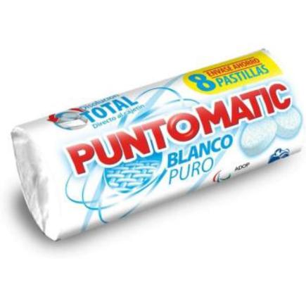 PUNTO MATIC DETERG.BLANCO TUBO 8 PASTILLAS 264 GR.
