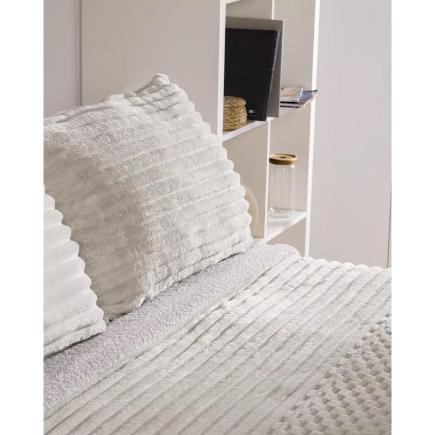 EDREDON JACQUARD KARAMELO SHERPA HELI 105 GRIS