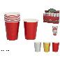 S/8 VASOS PAPEL EFECTO LASER 250 ML