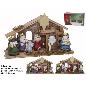 PORTAL BELEN INFANTIL 1 LED 2 STD 28 CM