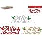 LETRERO FELIZ NAVIDAD 3 STD 29 CM LOUV