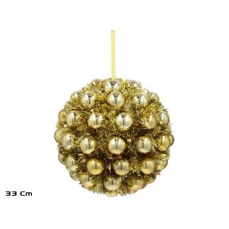 BOLA NAVIDAD 33 CM DORADO SELMA