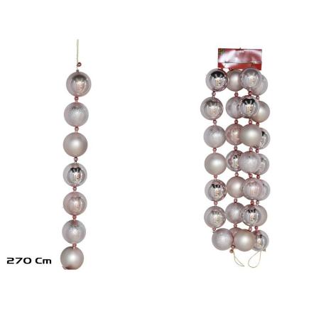 GUIRNALDA BOLAS 2.7M ROSA AMELIE