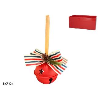 CASCABEL 8X7 CM ROJO ZELU