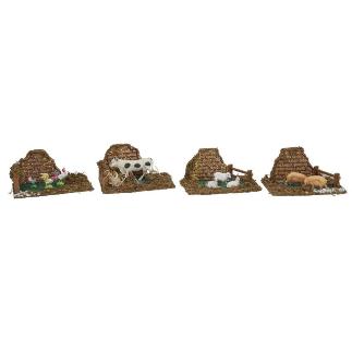 ESCENA CON ANIMALES 15X9X8 CM STD