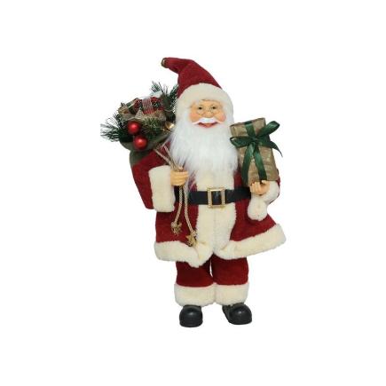 PAPA NOEL CON LUZ Y MUSICA 40 CM