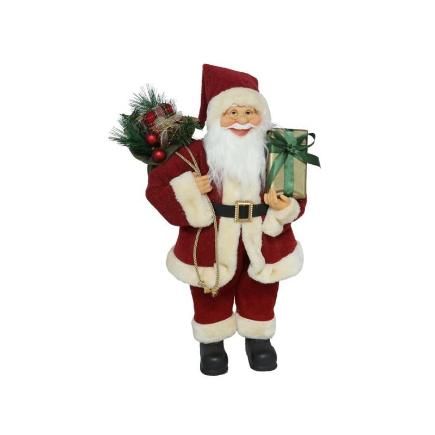 PAPA NOEL CON LUZ Y MUSICA 60 CM