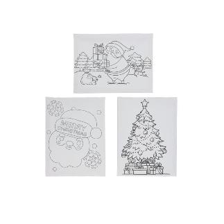 DIBUJO COLOREAR 15X20 CM 3 STD NAVIDAD