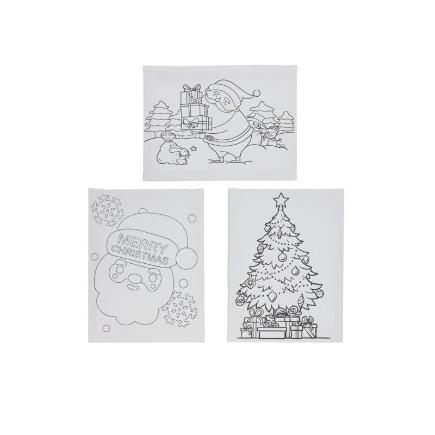 DIBUJO COLOREAR 15X20 CM 3 STD NAVIDAD