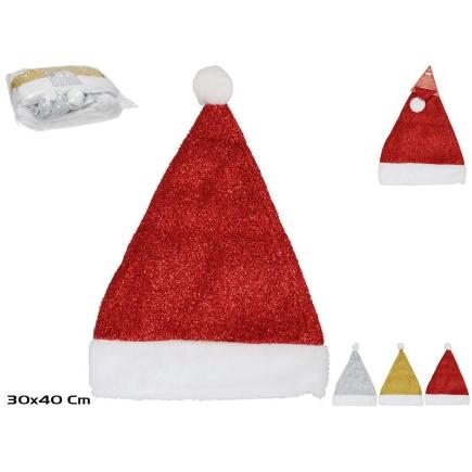 GORRO PAPA NOEL ESPUMILLON ADULTO 30X40 CM