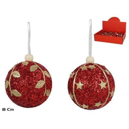 BOLA ROJA 2 STD 8 CM MANON