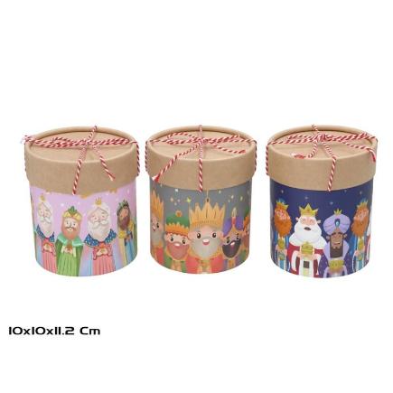 CAJA REGALO CILINDRO 3 STD 10X10X11.2 CM VELTIX