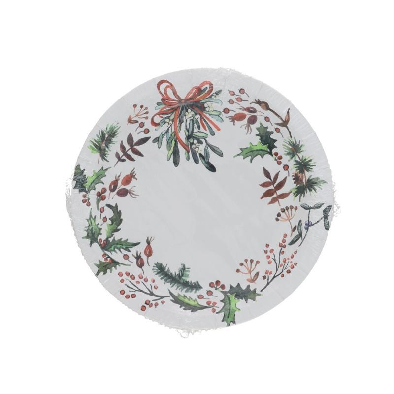 PLATO PAPEL X24 D18 CM QUINAS