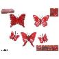 MARIPOSA X5 CON CLIP 4 STD 5X4 CM BRILL