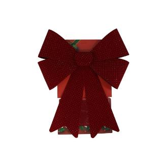 LAZO DECORATIVO PUERTA ROJO 54X56 CM SANSHA