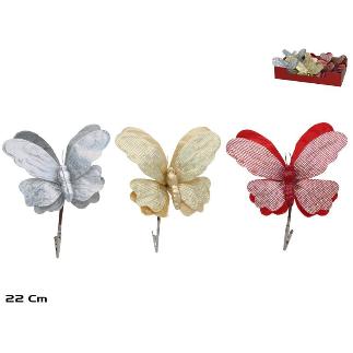 MARIPOSA C/CLIP 3 STD 22 CM MARIPE