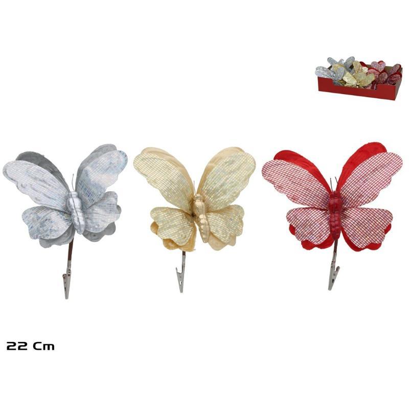 MARIPOSA C/CLIP 3 STD 22 CM MARIPE