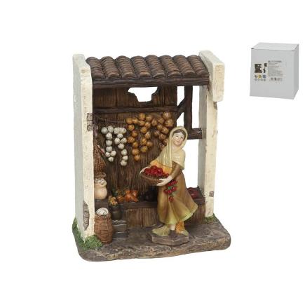 FRUTERIA C/MUJER (16.5 CM ) 14X8X16.5 CM
