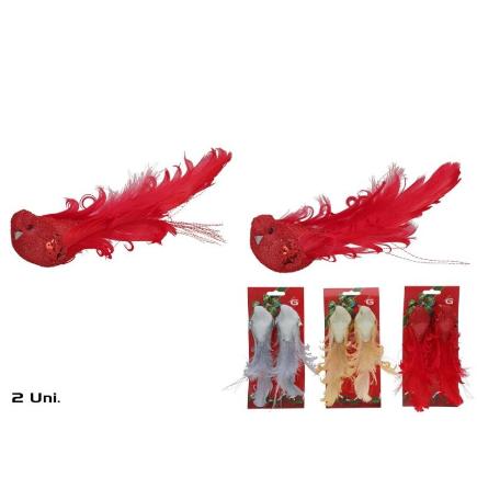 PAJARO C/CLIP X2 3STD 20X4.5X4.5 CM PAREHS