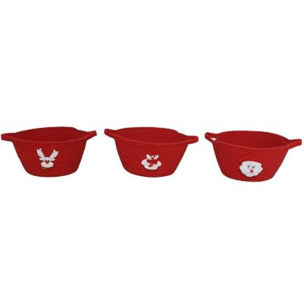 CESTA 3 STD 36X26X14 CM ROJA ANKA