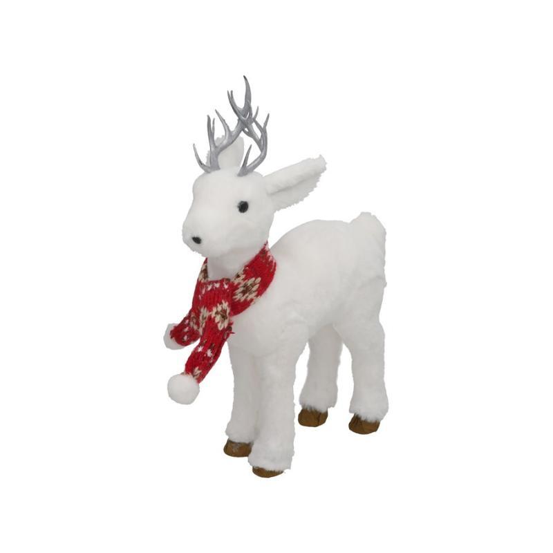 CIERVO BLANCO C/BUFANDA ROJA 26X12X38 CM