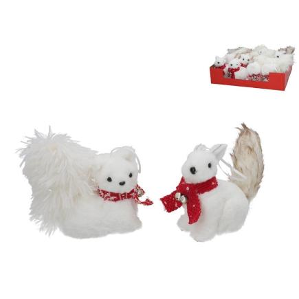 COLGANTE ARDILLA XMAS 8X13 CM 2 STD