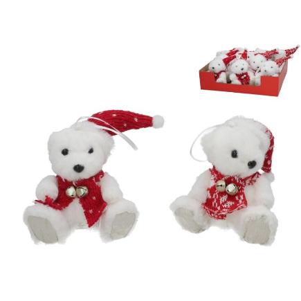 COLGANTE OSO XMAS 8X11 CM 2 STD