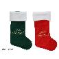 CALCETIN BORDADO FELIZ NAVIDAD 2 STD 26X43 CM