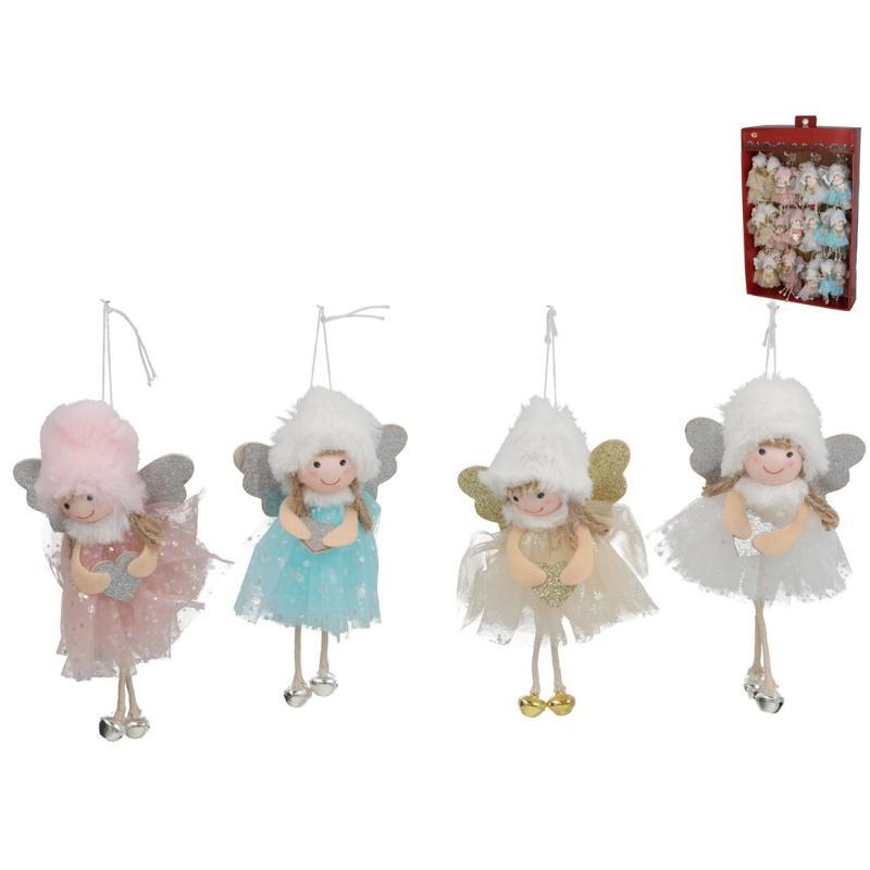 ANGEL COLGANTE C/GORRO 4 STD 15 CM
