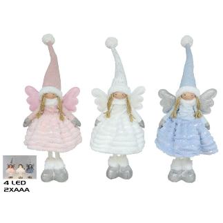 ANGEL TELA DE PIE 4 LED 22X16X50 CM GLIMMA