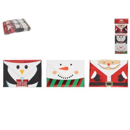 CAJA AGUINALDO XMAS X3 8.3X11X0.9 CM RINU