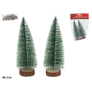 MINI ARBOL X2 XMAS PINOTY 5X5X15 CM