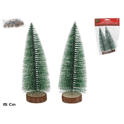 MINI ARBOL X2 XMAS PINOTY 5X5X15 CM