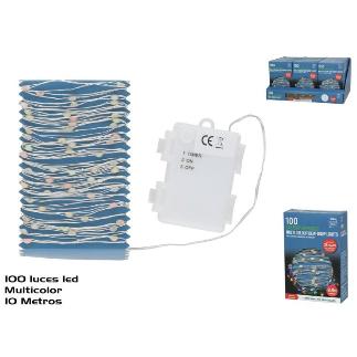 GUIRNALDA LUZ LED TIMER 10M MULT