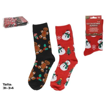 CALCETINES X2 TALLA 31-34 3STD RUPERTH