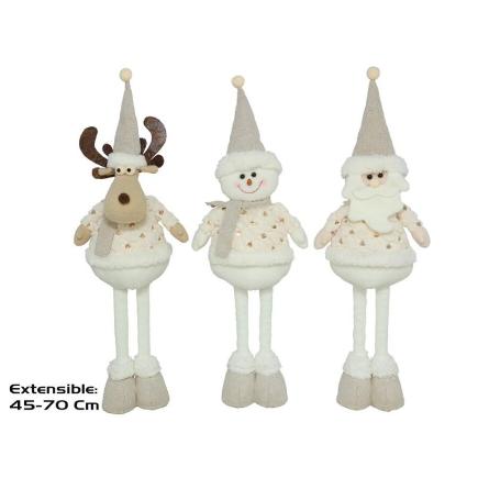 MUÑECO 3 STD BLANCO 20X14X45/70 CM LARS