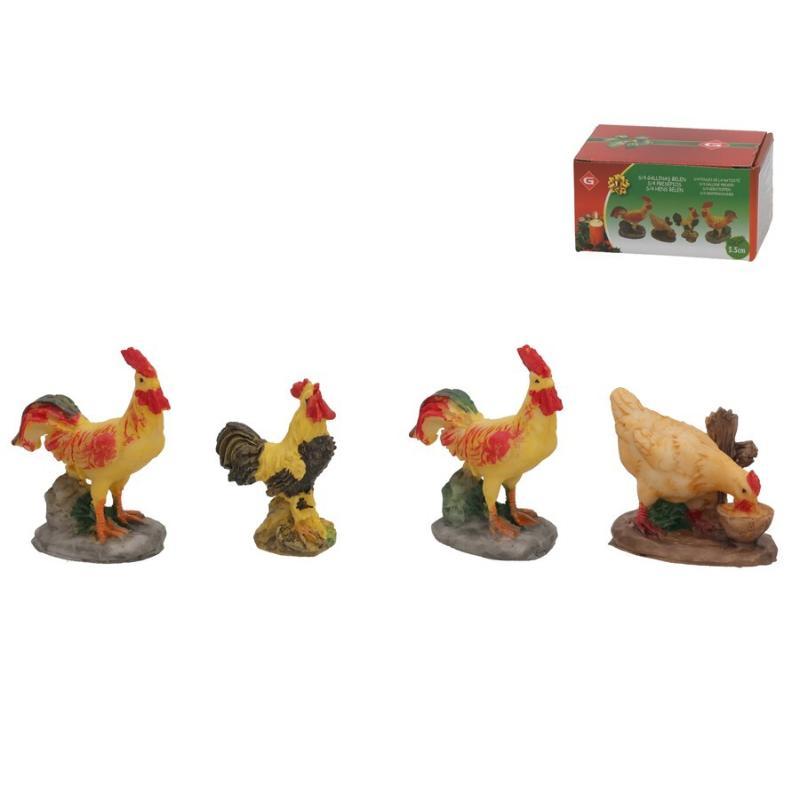 GALLINAS X4 5.5CM MJE